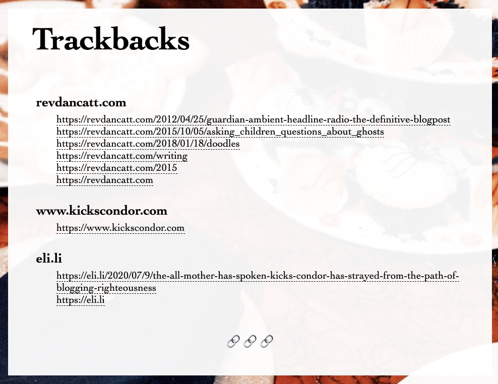 Trackbacks
